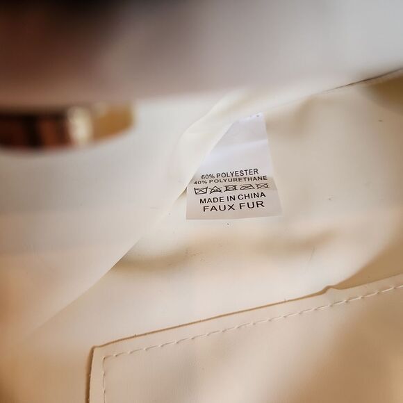 It's Fashion Faux Fur black handbag NWT - Picture 5 of 6